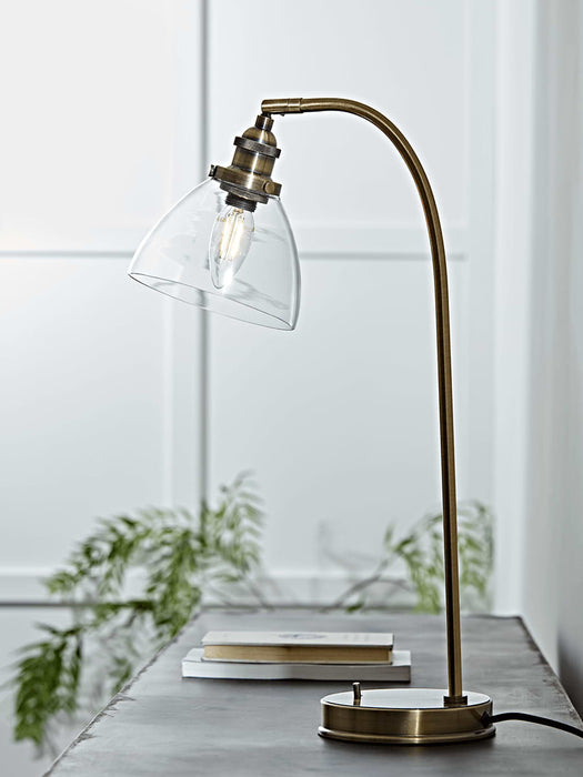 Domed Glass Desk Lamp