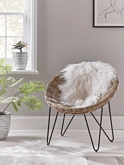 Round Rattan Cone Chair