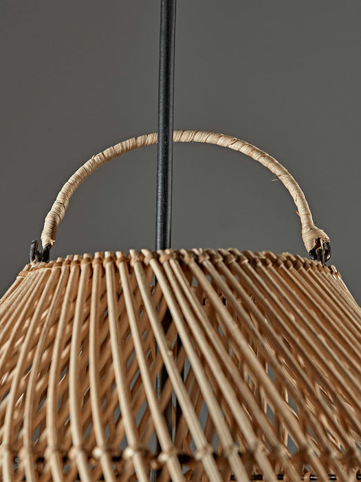 Rattan Teardrop Pendant