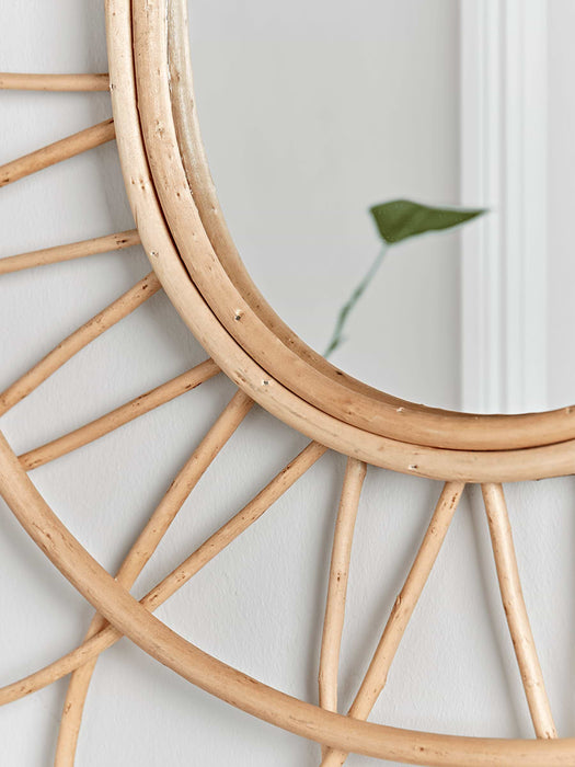 Rattan Looped Mirror