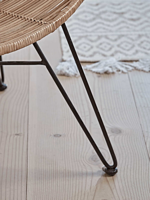 Flat Rattan Occasional Chair - Natural
