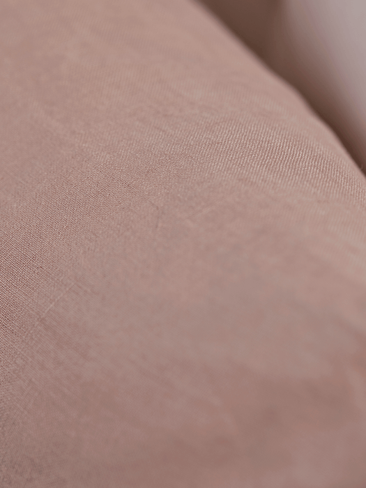 Washed Linen Rectangular Cushion - Vintage Rose