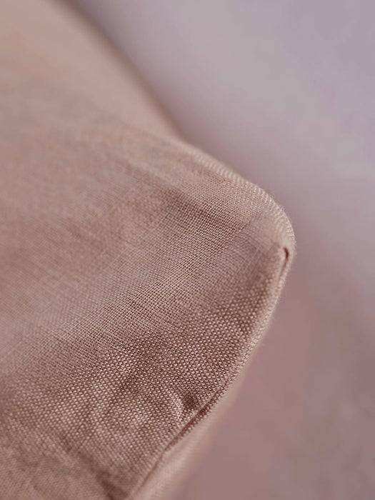 Washed Linen Rectangular Cushion - Vintage Rose