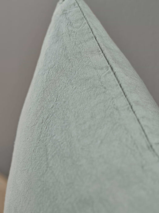 Washed Linen Rectangular Cushion - Dusky Sage
