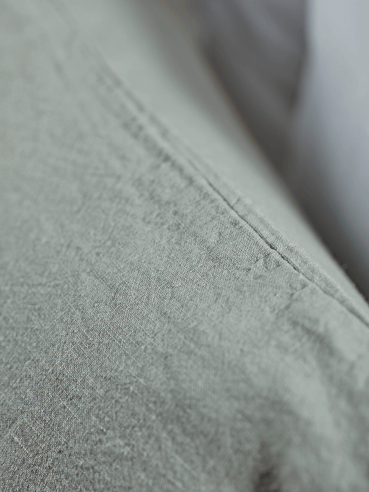 Washed Linen Rectangular Cushion - Dusky Sage