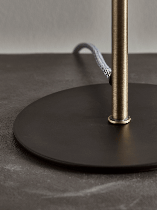 Black & Brass Rounded Desk Lamp