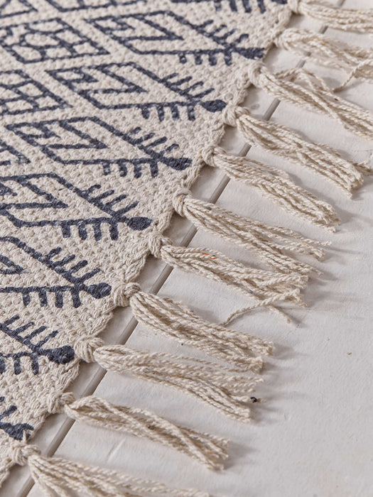 Geometric Flat Weave Runner