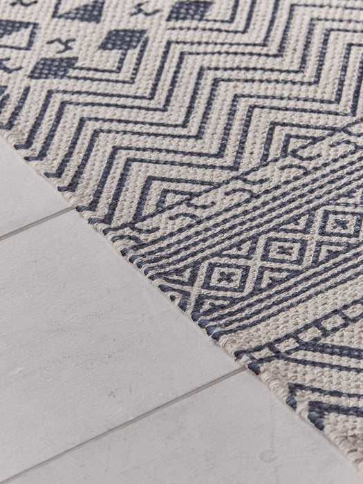 Geometric Flat Weave Runner