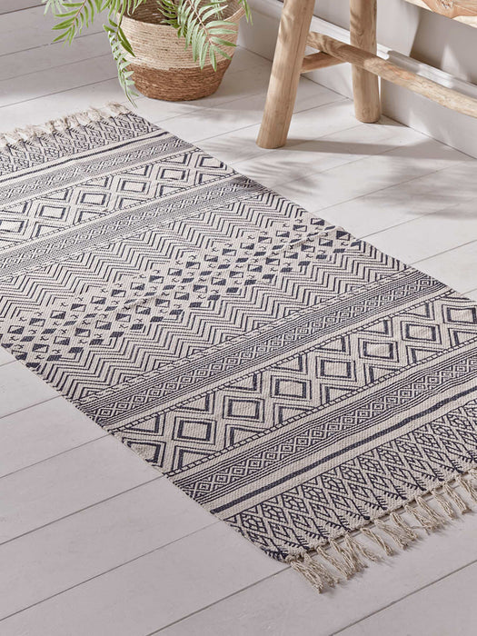 Geometric Flat Weave Runner