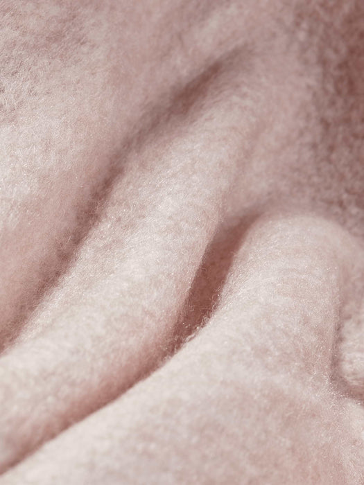 Soft Fringed Throw - Blush