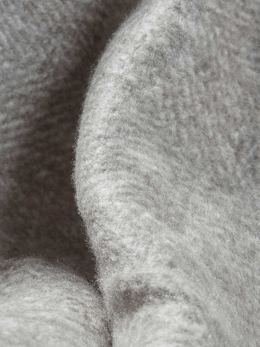 Soft Fringed Throw - Grey