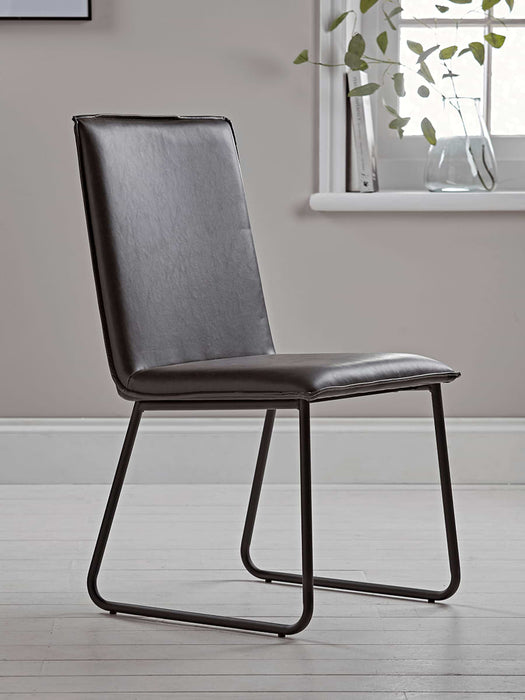 Slim Black Dining Chair