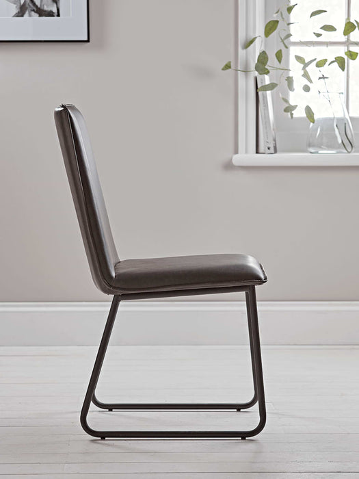 Slim Black Dining Chair
