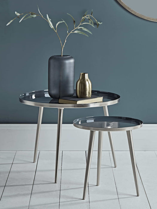 Enamelled Table Large - Grey