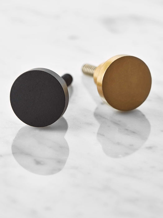 Small Round Hook - Raw Brass