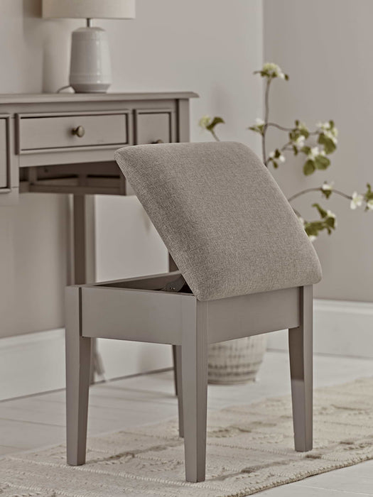 Camille Dressing Table Stool - Grey
