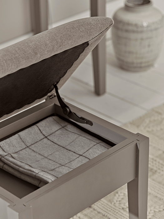 Camille Dressing Table Stool - Grey