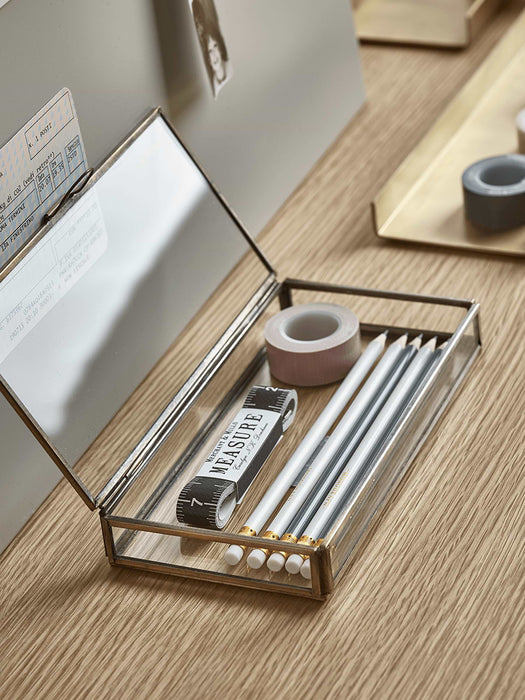 Brass & Glass Storage Box