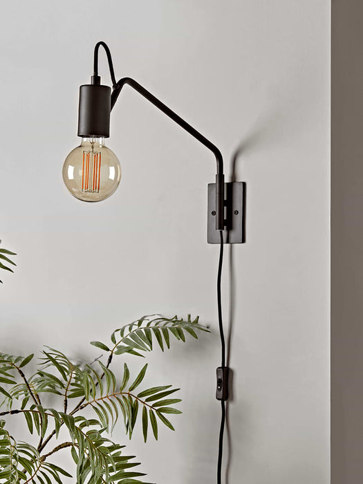 Swing Arm Wall Lamp - Black