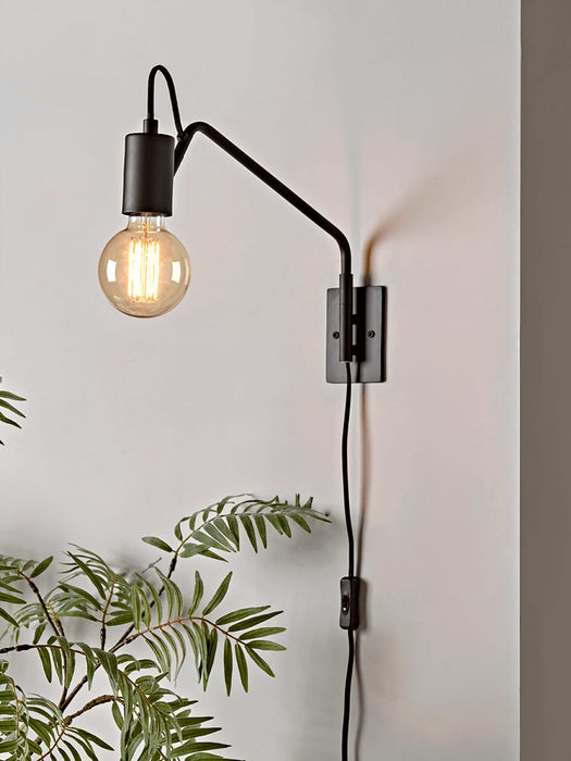 Swing Arm Wall Lamp - Black