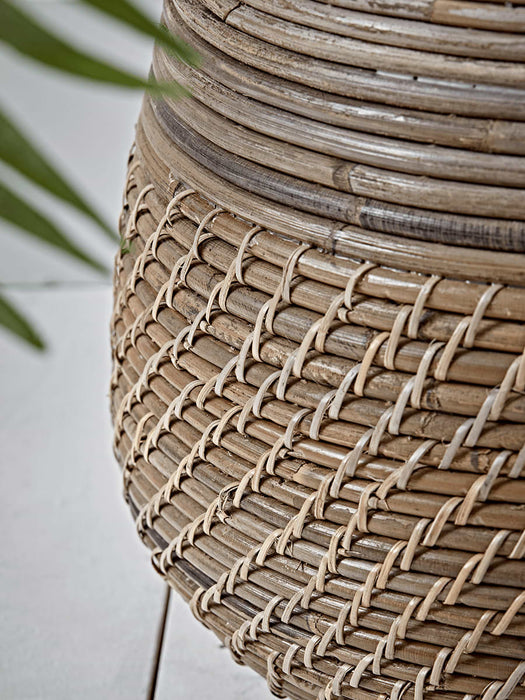Tapered Round Rattan Planter