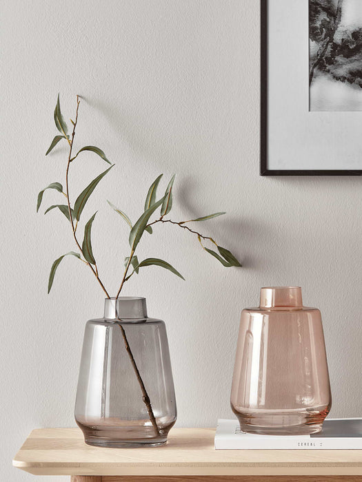Tapered Glass Vase - Grey