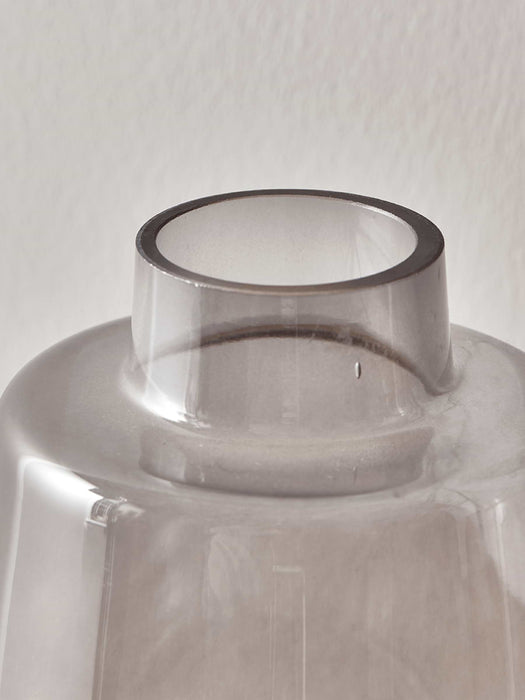 Tapered Glass Vase - Grey