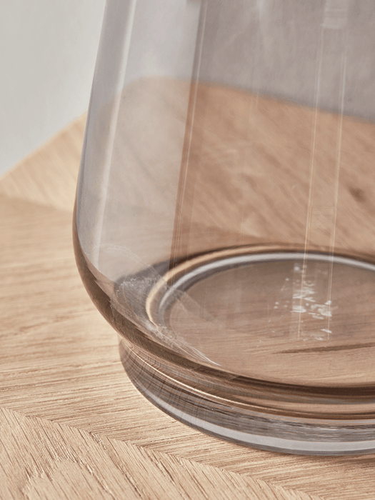 Tapered Glass Vase - Grey