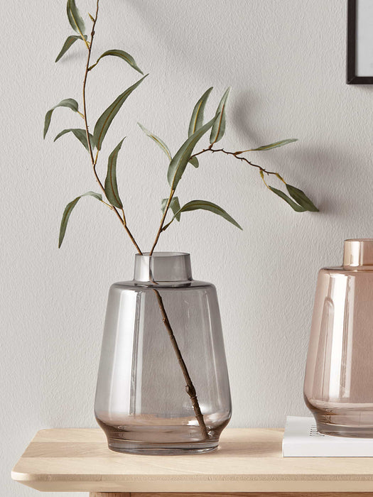 Tapered Glass Vase - Grey