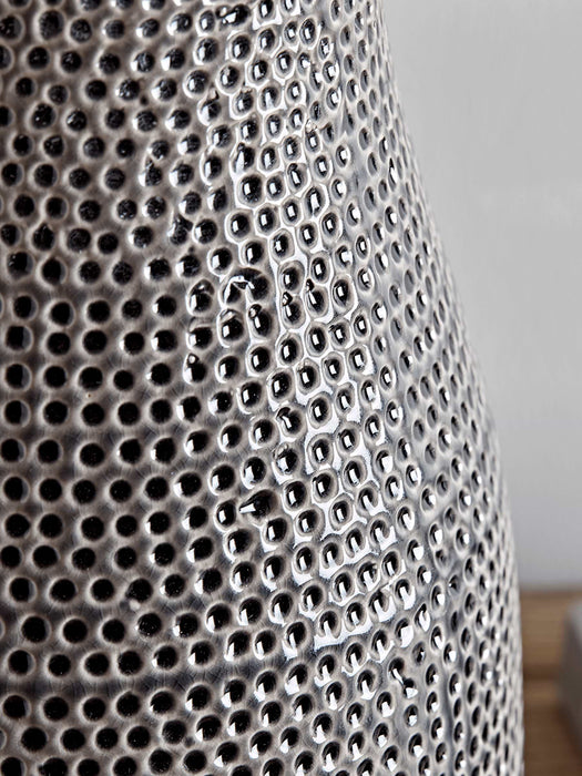 Textured Grey Lamp