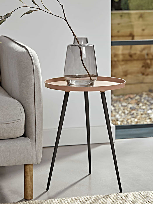 Metal Side Table - Blush