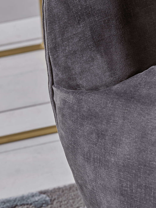 Deep Grey Velvet Tub Chair