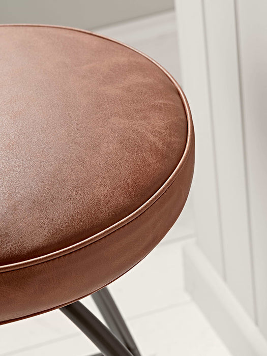 Two Cass Twist Counter Stools- Tan