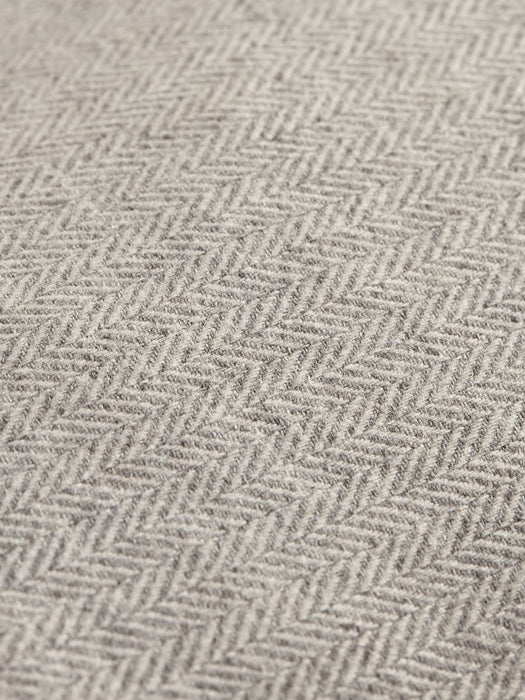 Herringbone Wool Dog Bed - Grey