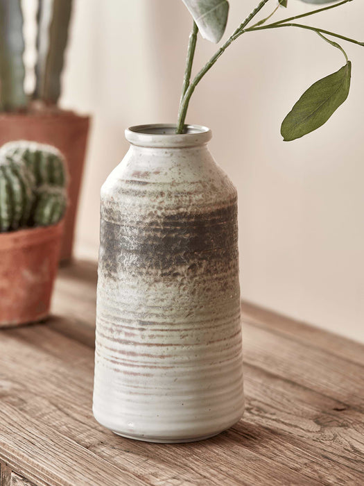 Rustic Ribbed Vase