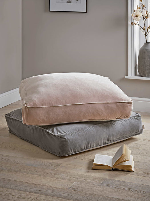 Velvet Floor Cushion - Blush