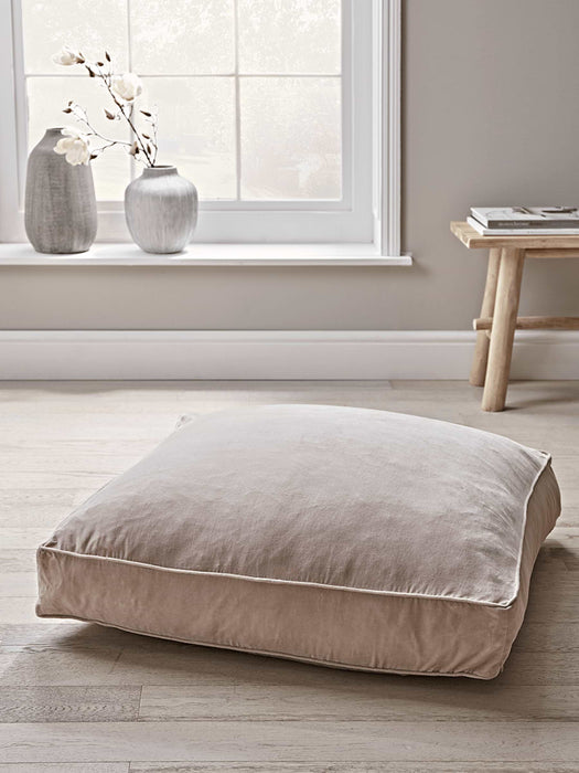 Velvet Floor Cushion - Blush