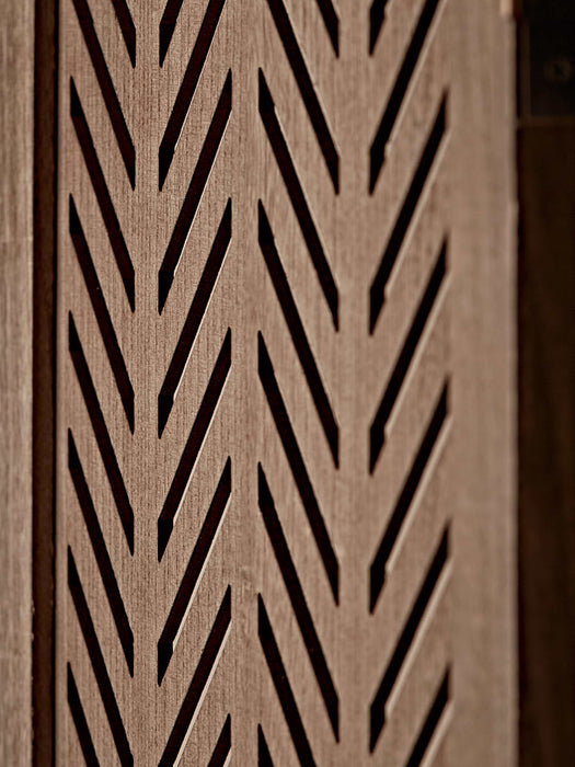 Wooden Chevron Screen