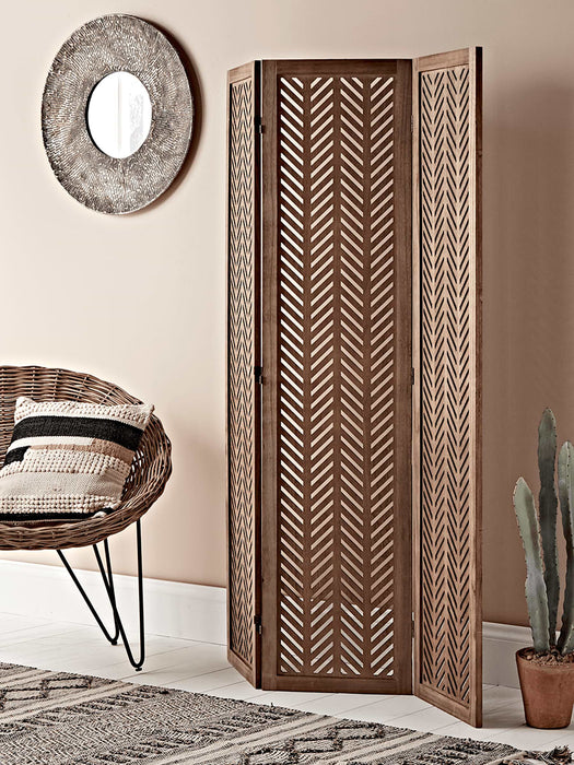 Wooden Chevron Screen