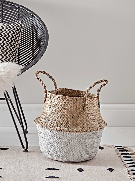 Dipped Basket - White