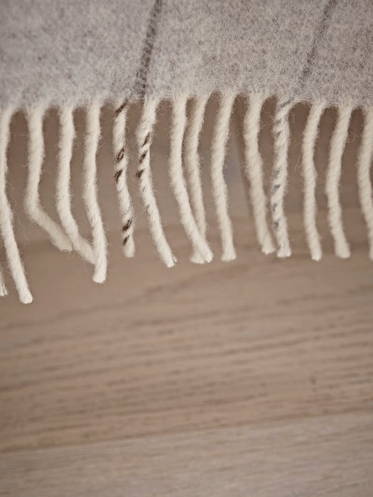 Luxury Merino Checked Throw