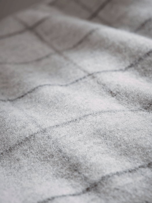 Luxury Merino Checked Throw