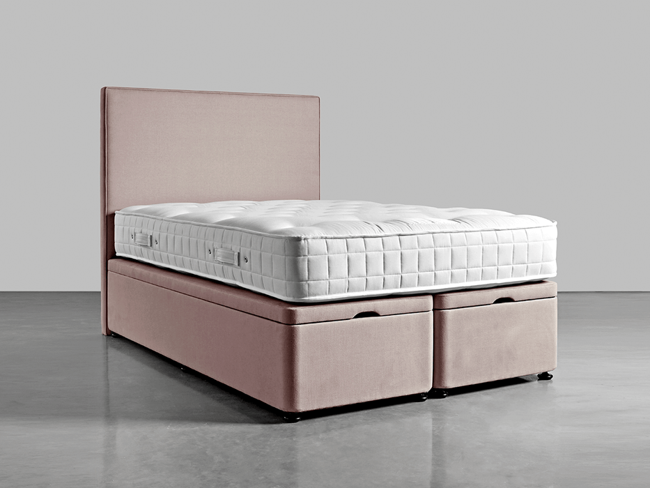 The Scandi Kingsize Headboard - Mallow Linen Cotton Blend