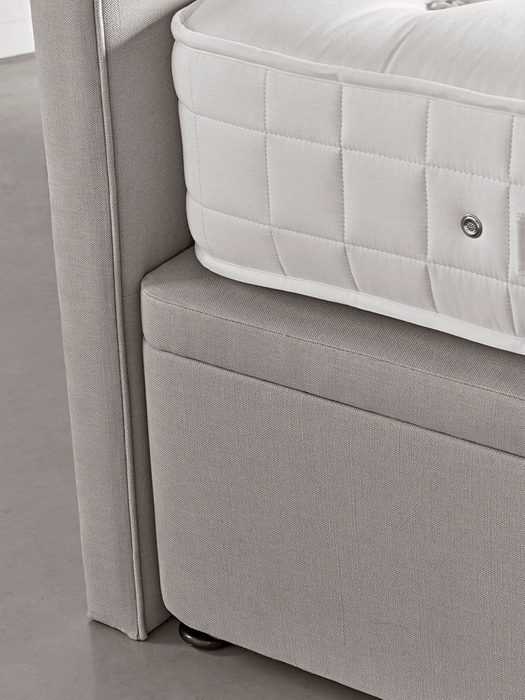 The Scandi Kingsize Headboard - Mallow Linen Cotton Blend