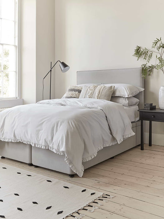The Scandi Kingsize Headboard - Mallow Linen Cotton Blend