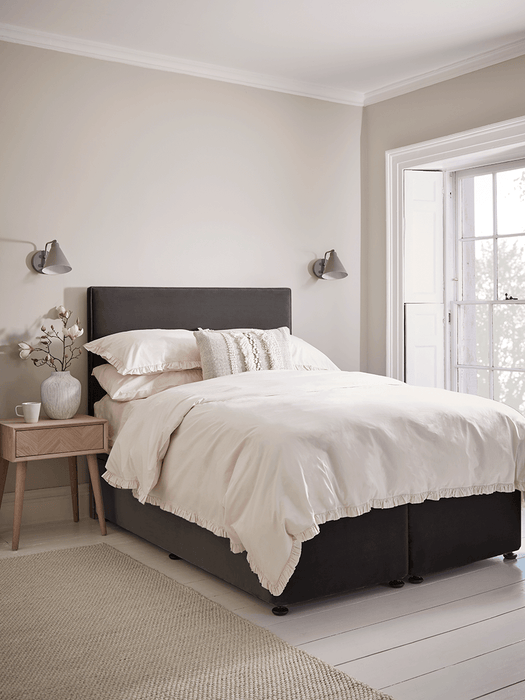 The Scandi Kingsize Headboard - Mallow Linen Cotton Blend