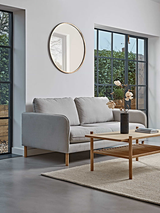 Scandi Petite Sofa Gold Cotton Velvet
