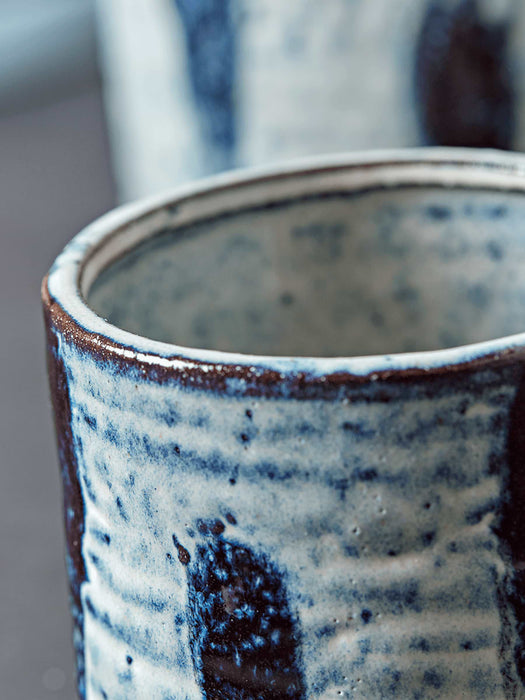 Three Reactive Glaze Planters