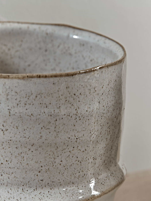 e Ribbed Stoneware Planters
