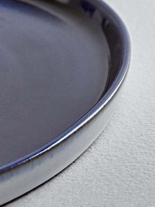 Blue Hand Glazed Dinnerware - Six Dinner Plates